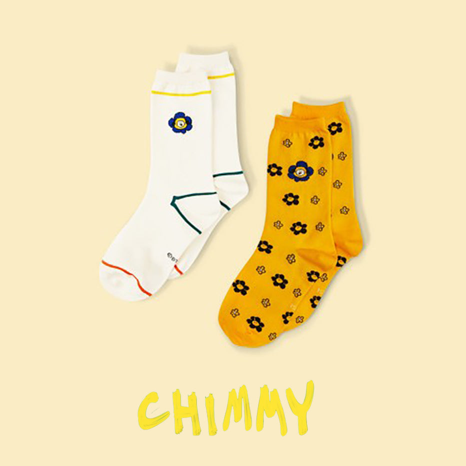 BT21 Flower Socks 2 pairs 1 set